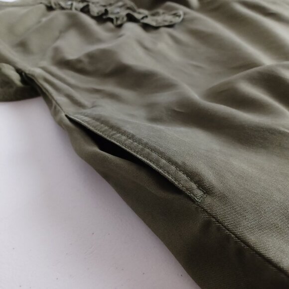 Talbots Ruffle Front Tab Sleeve Mini Dress - Picture 6 of 16